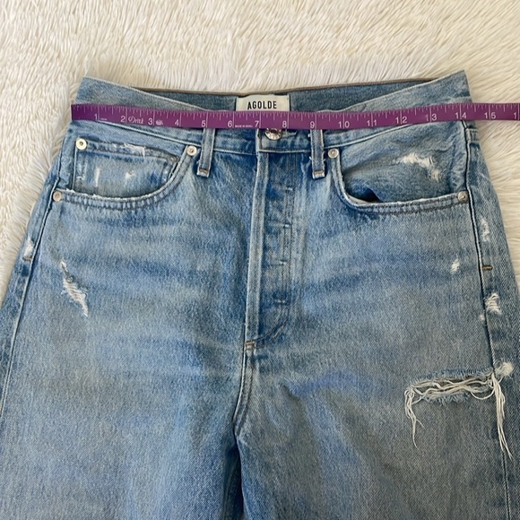 AGOLDE Women's 90's Mid Rise Loose Fit Jeans Size 26 - Picture 11 of 14